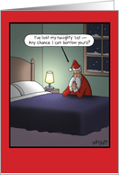 Lost Naughty List Santa card