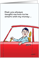Smart with Money Father’s Day for Dad card