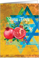 Shana Tova Greetings: Jewish New Year Card with Hebrew New Years Text card
