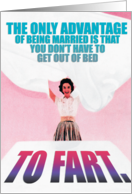 Get Out Of Bed Funny Anniversary Card