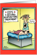Porcupine Acupuncture Humor Card