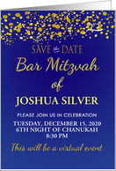 Customized Name And Date Card For A Virtual Bar Mitzvah Save The Date card