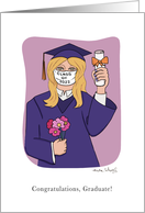 Congratulations Masked 2022 Graduate For Her During Coronavirus card