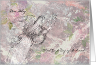 Thank You Bridesmaid Angel card