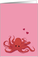 Octopus Valentine’s Day, I wish I Had Eight Arms to Wrap Around You card