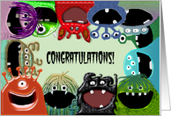 Cute Monster - Congratulations From Group, All of Us card