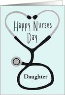 Nurses Day Custom Relationship - Stethoscope Forming a Heart card