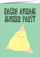 Funny Birthday Slumber Party Invitation for Teen card