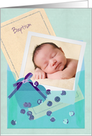Custom Photo Baptism Invitation card
