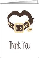 Thank You to Veterinarian, Heart Shaped Collar card