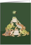 Toad Christmas Holiday Party Invitation card