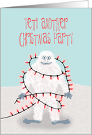 Yeti Another Christmas Party Invitation card