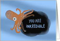 Squid Pun Friendship card