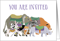 Carousel Birthday Party Invitation card