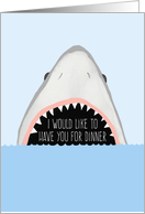 Funny Shark Dinner Party Invitation card
