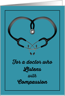 Thank You for Doctor Who Listens with Compassion card