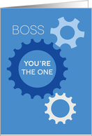 Happy Boss’s Day to the One Who Makes Us Work card