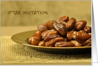 IFTAR INVITATION Dates Breaking of the Fast card