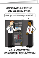 Congratulations Computer Technician Graduate. card