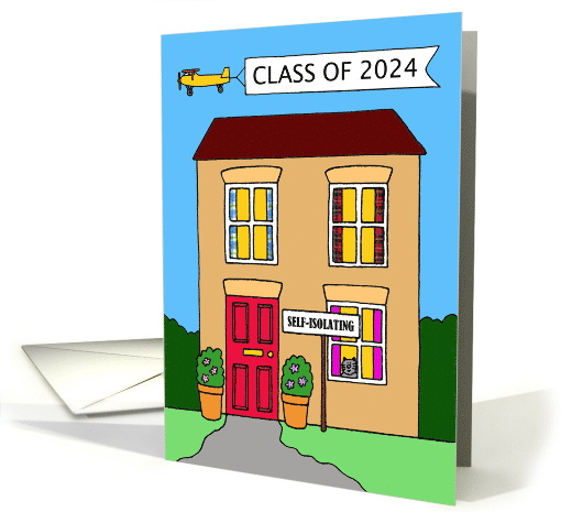 Coronavirus Graduation Congratulations Class of 2024 Cartoon card
