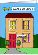 Coronavirus Graduation Congratulations Class of 2024 Cartoon card