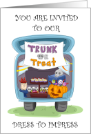 Trunk or Treat Invitation Halloween Spooky Fun card