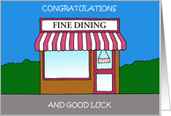 Congratulations and Good Luck New Restaurant Opening card