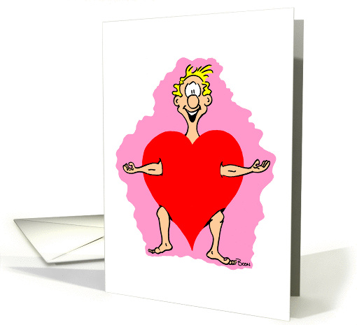 Valentines Heart On For You card (1006923)