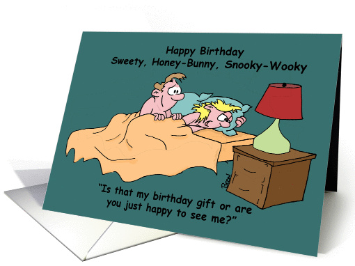 Adult Sex Humor Birthday For Her card (1029921)