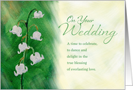 On Your Wedding, Lily of the Valley, Celebrate card