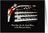 Thank You for Music at Service, Antique Organ card