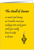 The Smell Of Success  a funny congratulations poem from all of us card