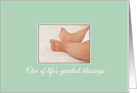 Baby Congratulations Life’s Greatest Blessings card