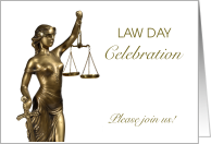 Law Day Celebration Invitation Lady Justice card