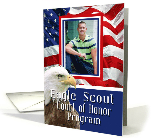 Eagle Scout Court of Honor Photo Program card (1150642)