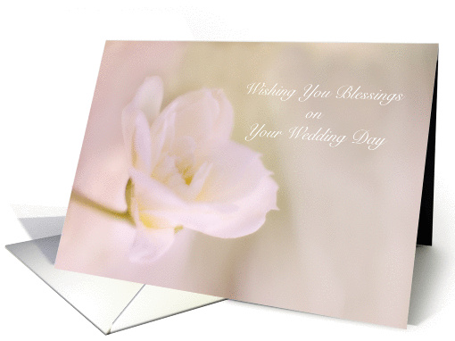 Floral Blessings on Your Wedding card (1428562)