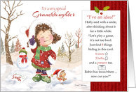 Christmas, Granddaughter. I’VE AN IDEA, Find 8 things hidden in card. card