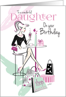 Birthday, Daughter, Shop ’til you Drop, Relax and Unwind card