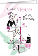 Birthday, Niece, Shop ’til you Drop, Relax and Unwind card
