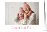 Cancer Support Party Invitation For Child With Cancer Wear Hat card