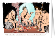 Amusing caveman Friendship Day greeting & invite card