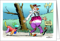 Clowning Around With Your Secret Pal Cartoon card