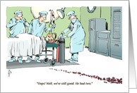 A Humorous Doctor’s Day Word of Advice card