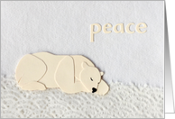 Peaceful New Year & Polar Bear card