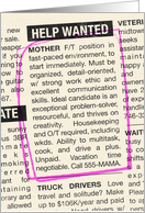 HELP WANTED: MOTHER Congrats to New Mom card