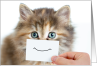 Smiling Kitten Card