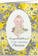 Congratulations to the expecting parents card