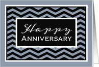 Happy Anniversary, Business Anniversary Card, Chevron card