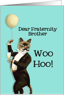 Dear Fraternity Brother, You’re the Cat’s Whiskers, Happy Birthday card