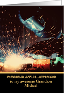 Customizable, Congratulations on becoming a licensed Welder card